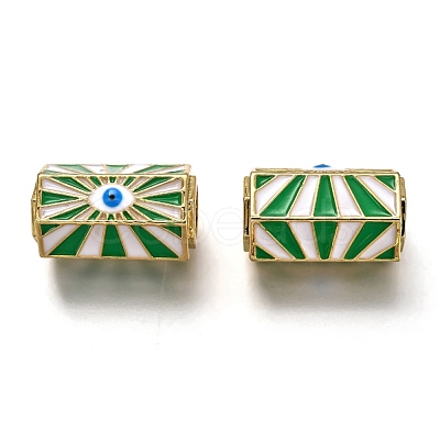 Brass Enamel Pendants ZIRC-I052-15B-1