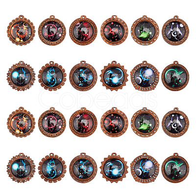 Glass Pendants WOOD-NB0001-63A-1