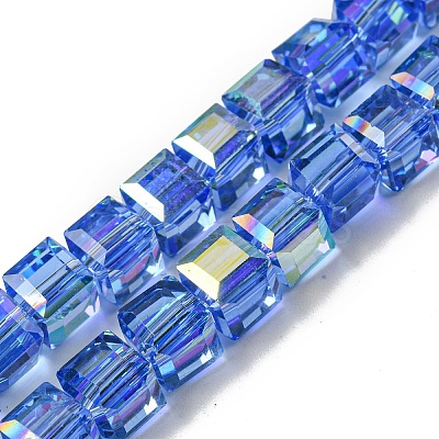 Electroplate Glass Beads Strands EGLA-M031-01A-HR04-1