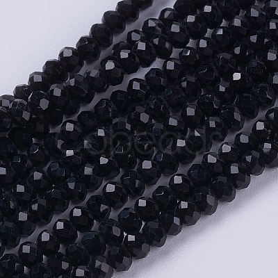 Opaque Solid Color Glass Bead Strands LS-GLAA-F076-A14-1
