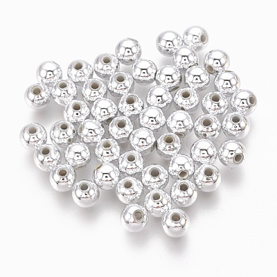 ABS Plastic Beads KY-G007-4mm-S-1