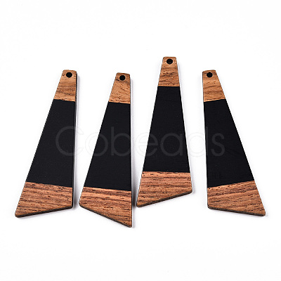 Opaque Resin & Walnut Wood Big Pendants RESI-TAC0017-51-A01-1