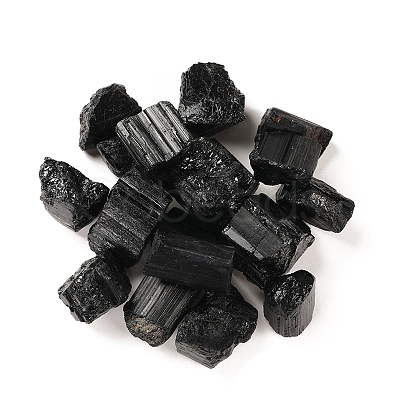 Natural Black Tourmaline Beads WG77657-01-1