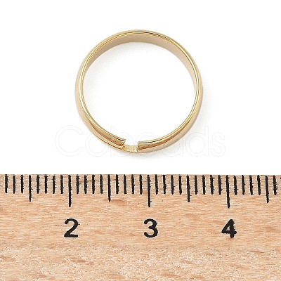 Adjustable Brass Finger Rings Components KK-K414-09G-1