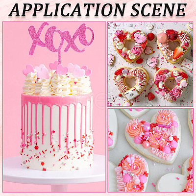 Valentine's Day Lip Handmade Polymer Clay Sprinkles Mix CLAY-SC0001-97A-1