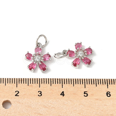 Brass Micro Pave Cubic Zirconia Pendants KK-U067-03P-06-1