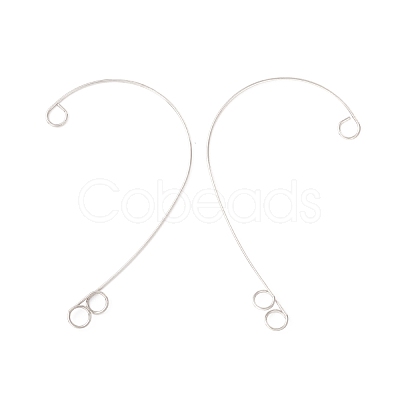 Tarnish Resistant 316 Stainless Steel Ear Cuff Findings STAS-H148-03P-1