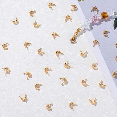 Brass Bead Tips KK-N0070-03G-1
