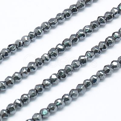 Synthetic Non-magnetic Synthetic Hematite Beads Strands G-J002-06F-1