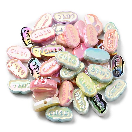 UV Plating Acrylic Beads X-OACR-R261-14-1