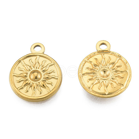 Ion Plating(IP) 201 Stainless Steel Pendants STAS-N098-223LG-1