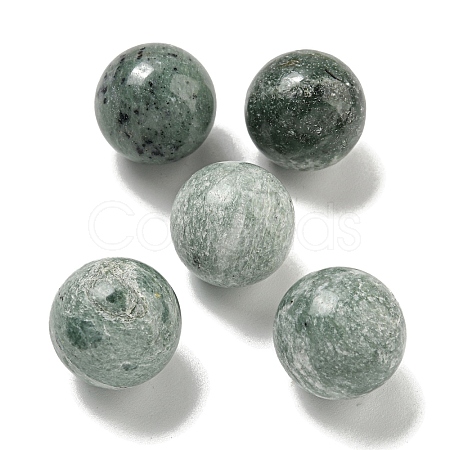 Natural Jade Round Ball Figurines Statues for Home Office Desktop Decoration G-P532-02A-18-1