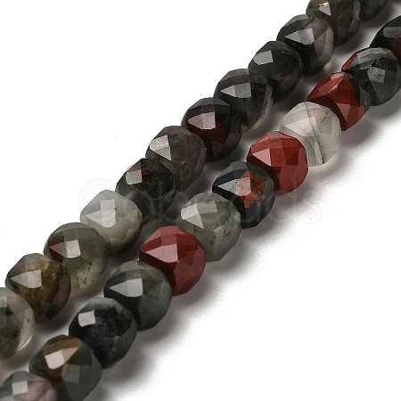 Natural African Bloodstone Beads Strands G-H078-C26-01-1