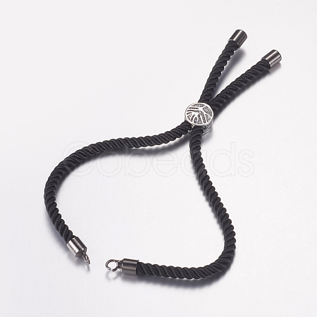 Nylon Twisted Cord Bracelet Making MAK-F019-04B-1