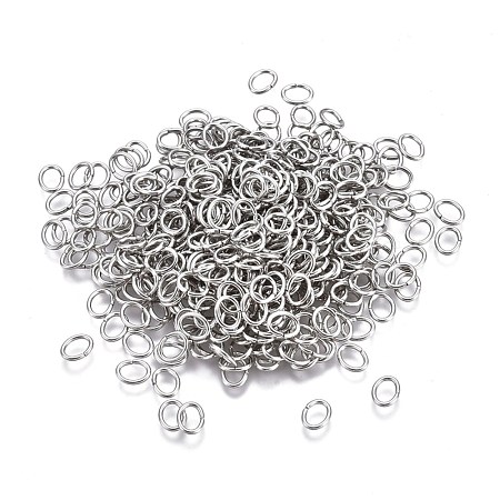 Tarnish Resistant 304 Stainless Steel Open Jump Rings STAS-F250-11P-K-1