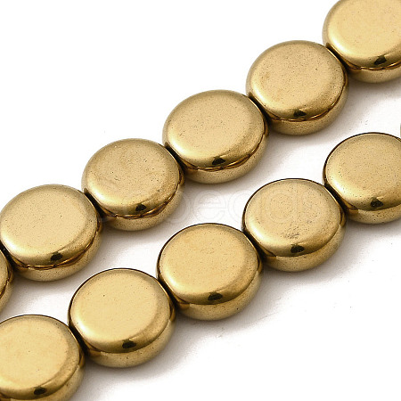Electroplated Synthetic Non-magnetic Hematite Beads Strands G-L613-L01-02B-1