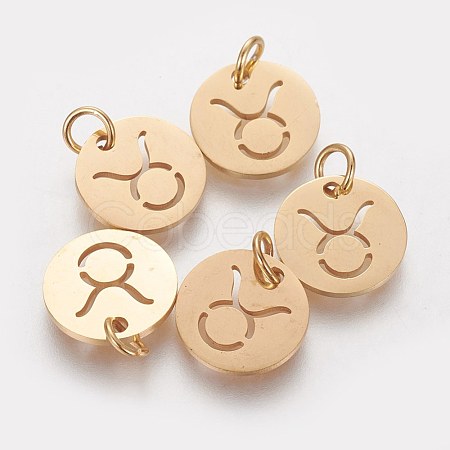 304 Stainless Steel Charms STAS-Q201-T445-2G-1