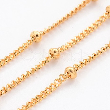 304 Stainless Steel Twisted Chains CHS-K003-02G-0.5MM-1