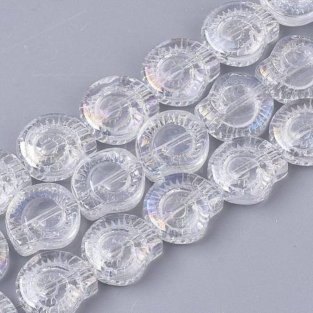 Electroplate Glass Beads Strands EGLA-S190-04-1