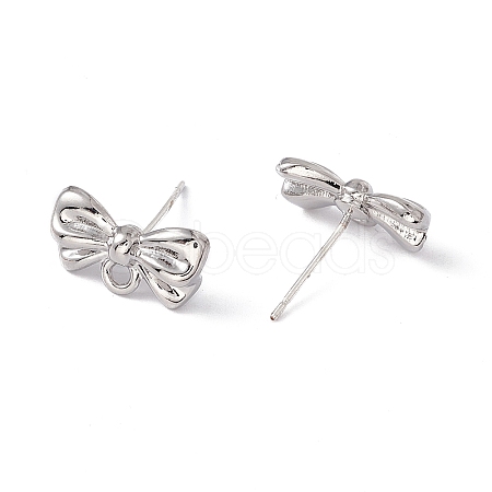 Rack Plating Alloy Stud Earring Findings FIND-I030-13P-1