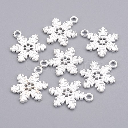 Tibetan Style Alloy Snowflake Pendants LS-EA115Y-S-1