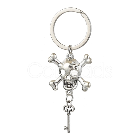 Alloy Skull Pendant Keychain KEYC-JKC00896-1