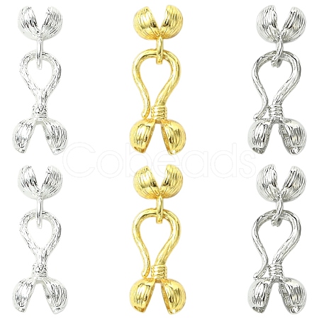 6Pcs 3 Colors Zinc Alloy S-Hook Clasps FIND-CJ0005-10-1