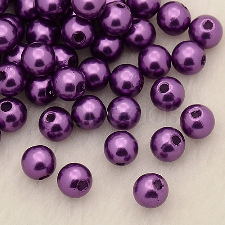 Imitation Pearl Acrylic Beads PL615-05-1