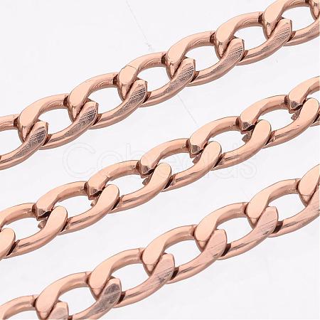 Aluminum Twisted Chains Curb Chains X-CHA-K1535-2-1