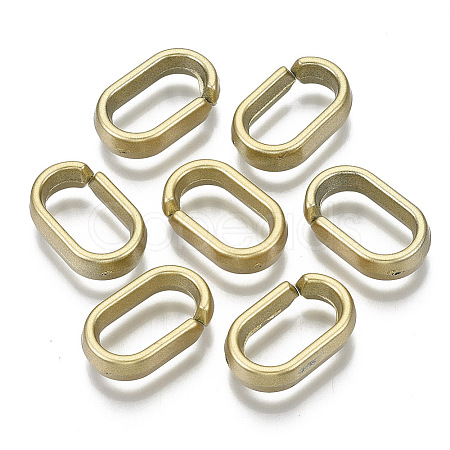 Opaque Spray Painted Acrylic Linking Rings LS-OACR-S021-65A-B02-1