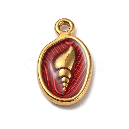 304 Stainless Steel Enamel Pendants LS-STAS-P395-03A-G-1