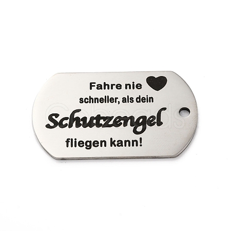 Anti-Tarnish 201 Stainless Steel Pendants STAS-R002-02P-11-1