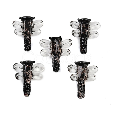 Transparent Lampwork Beads FOIL-I017-01C-1
