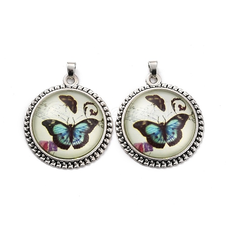 Tibetan Style Alloy Pendants TIBE-F013-01AS-A01-1