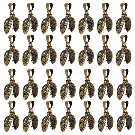 30Pcs Brass Ice Pick Pinch Bails KK-GO0002-14AB-1