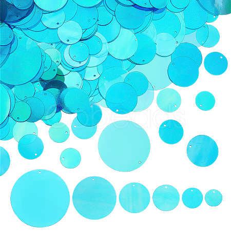 692pcs 6 Styles Iridescent PVC Paillette/Sequins Pendants KY-GO0001-10B-1