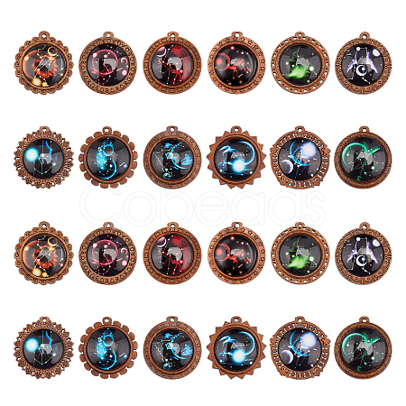 Glass Pendants WOOD-NB0001-63A-1