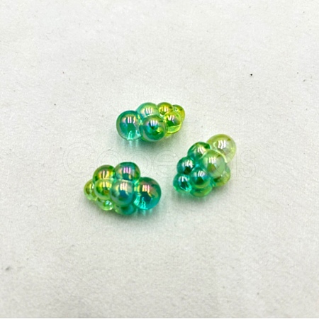 UV Plating Transparent Acrylic Beads TACR-WH20002-16C-1