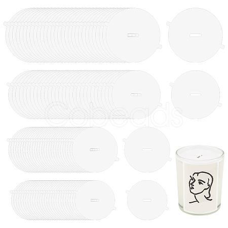 120 Sheets 4 Style Paper Candle Dust Covers for Candle Cups DIY-FG0004-68-1