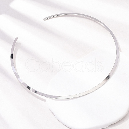 304 Stainless Cuff Choker Necklaces SA-CBA725A-22P-1