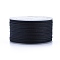 Polyester Braided Cords, for Jewelry Making Beading Crafting, Black, 2mm, about 21.87 yards(20m)/roll