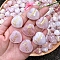 Natural Rose Quartz Healing Stones, Heart Love Stones, Pocket Palm Stones for Reiki Ealancing, Word Love, 25x25x10mm