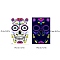 Heat Tranfer Luminous Printing Body Art Face Tattoo Sticker, Skull, for Halloween, Colorful, 21x14.5cm