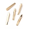 Iron Alligator Hair Clips Findings, Light Gold, 57x11x10mm