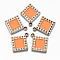 UV Plating Acrylic Pendant Rhinestone Settings, with Enamel, Rhombus, Light Gold, Sandy Brown, Fit for 2mm Rhinestone
, 32.5x28x3mm, Hole: 2.5mm