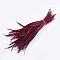 Goose Feather Costume Accessories, Dyed, FireBrick, 150~265x3~4mm, about 100pcs/bundle