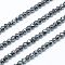 Synthetic Non-magnetic Synthetic Hematite Beads Strands, Faceted, Round, 2mm, Hole: 1mm, about 185~200pcs/strands, 15.4 inch