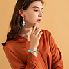 4 Strands 2 Style Synthetic Turquoise Beads Strands G-AR0004-28-5