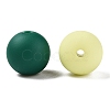 Rubberized Style Imitated Silicone Acrylic Beads MACR-T048-01B-09-2
