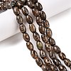 Natural Tibetan Agate 3-Eye Beads Strands G-T138-195A-1